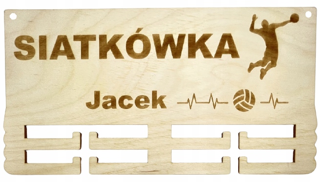 

Wieszak na medale Siatkówka na Święta Love