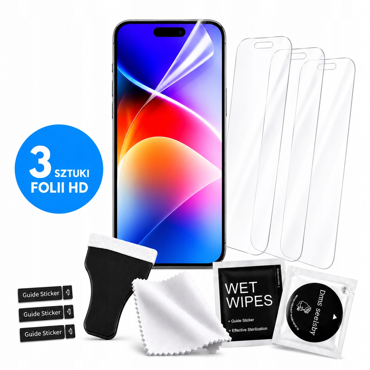 3x Folia Ochronna Do Iphone 17E Elastyczna, Hydrożelowa Full Cover Zestaw