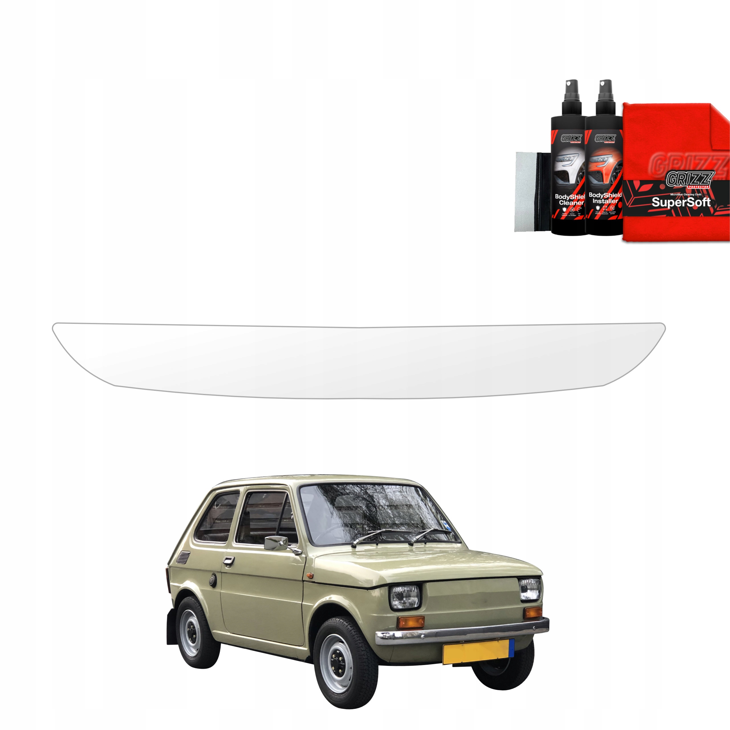 Fólie Ppf na kapotu pro Fiat 126P (1972-2000)