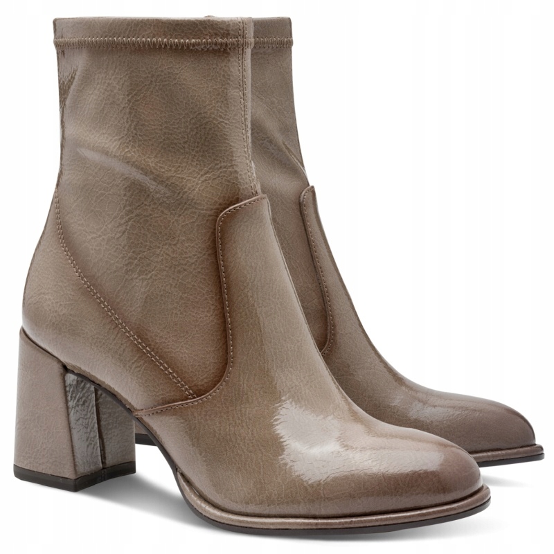 Dámské kotníkové boty béžové Eko Tamaris 1-25357-41 345 Taupe Patent Vel. 36