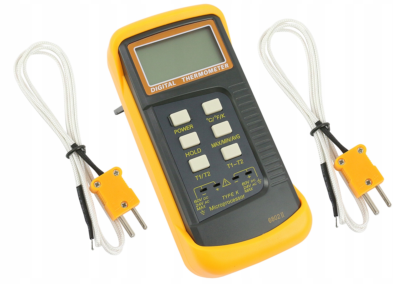 

Cyfrowy Termometr 6802 II + 2 Termopary 1300C