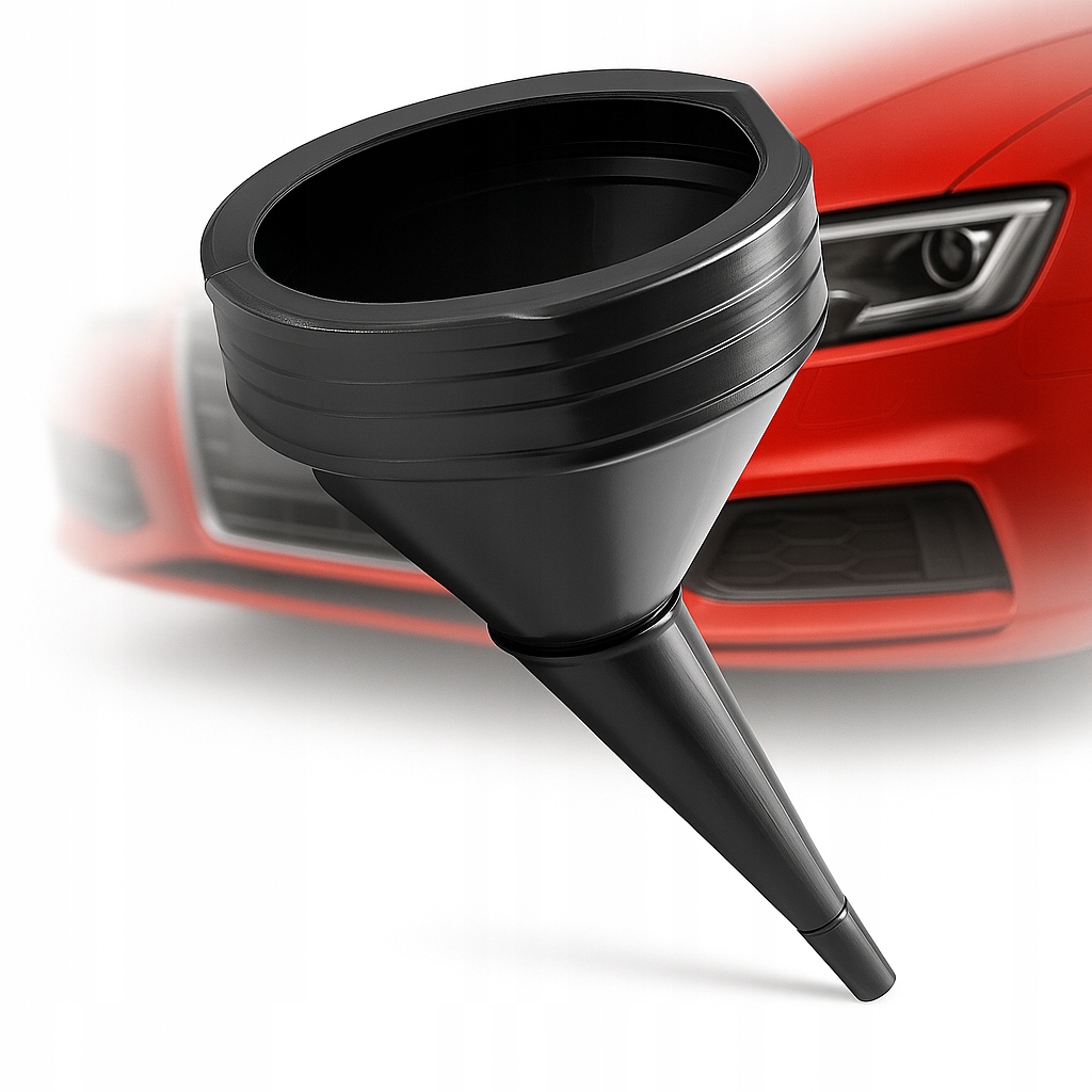 Lejek do paliwa Amio plastikowy duży z sitkiem 21 cm