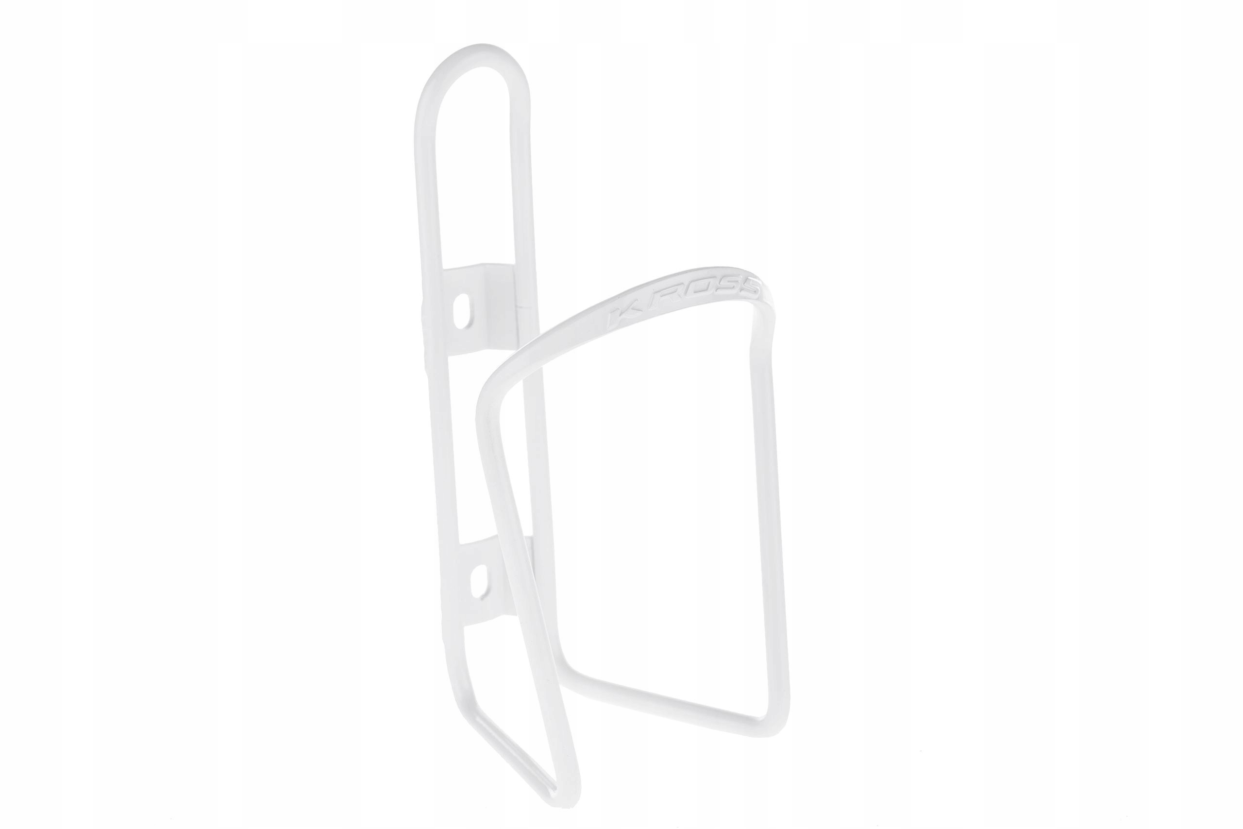 KOSZYK ROWEROWY NA BIDON KROSS CART BIAŁY ALUMINIOWY WYTRZYMAŁY