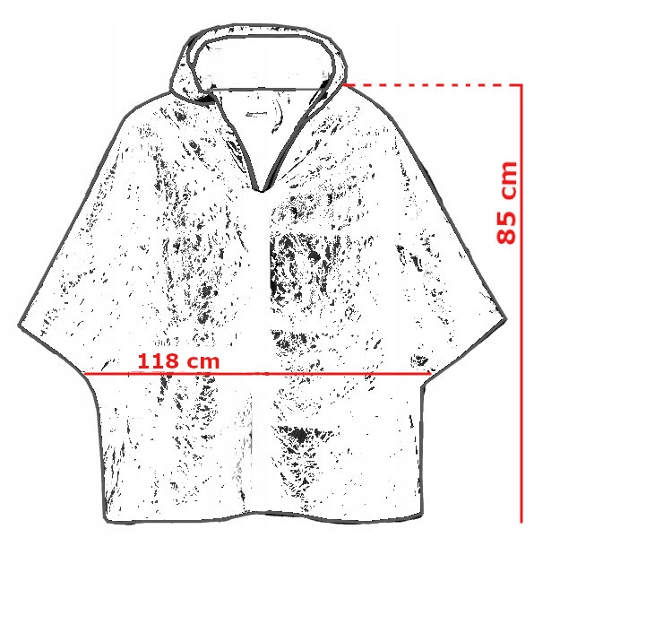 PONCHO BAWEŁNA OVERSIZE WIELOBARWNE INDYJSKIE Marka bez marki