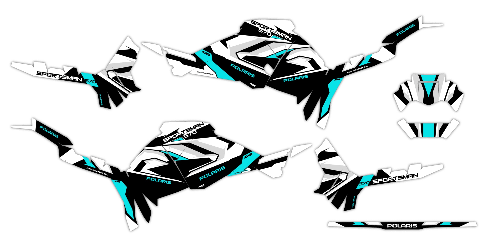 Dýha Samolepky Polaris Sportsman Touring 570 2025+ #7213840
