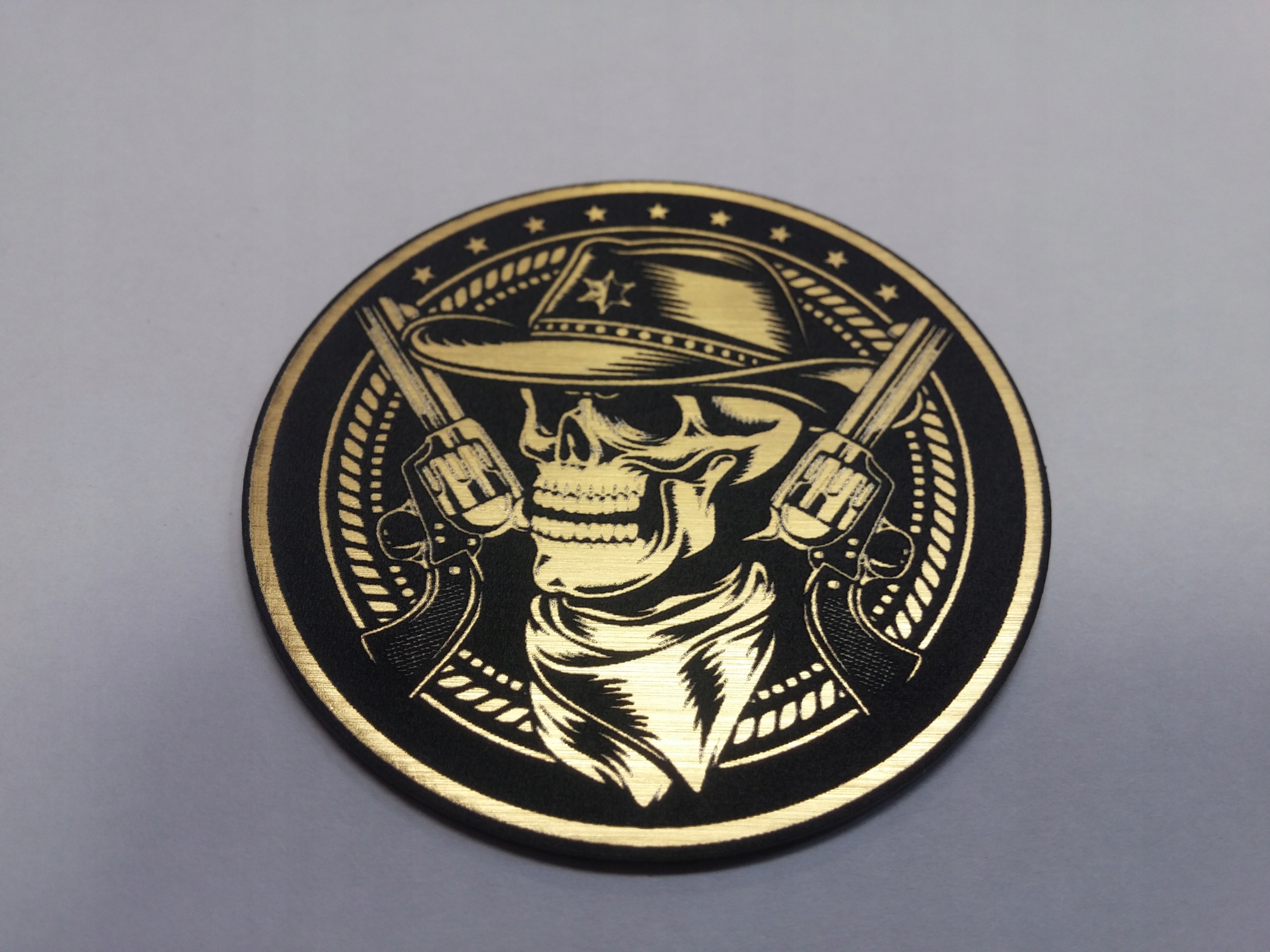 

Czacha Skull Cowboy 50 mm *złota