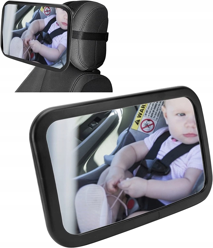 Lusterko do Obserwacji Dziecka w Podróży Aucie Samochodzie Bezpieczne 360° Stan opakowania oryginalne