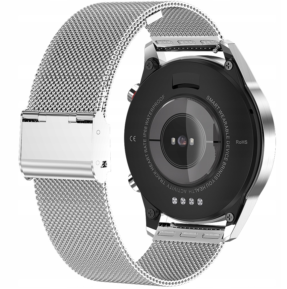 Smartwatch Zegarek Polskie Menu Rozmowy Sport Smart Watch Męski Oraz Damski Materiał koperty stal