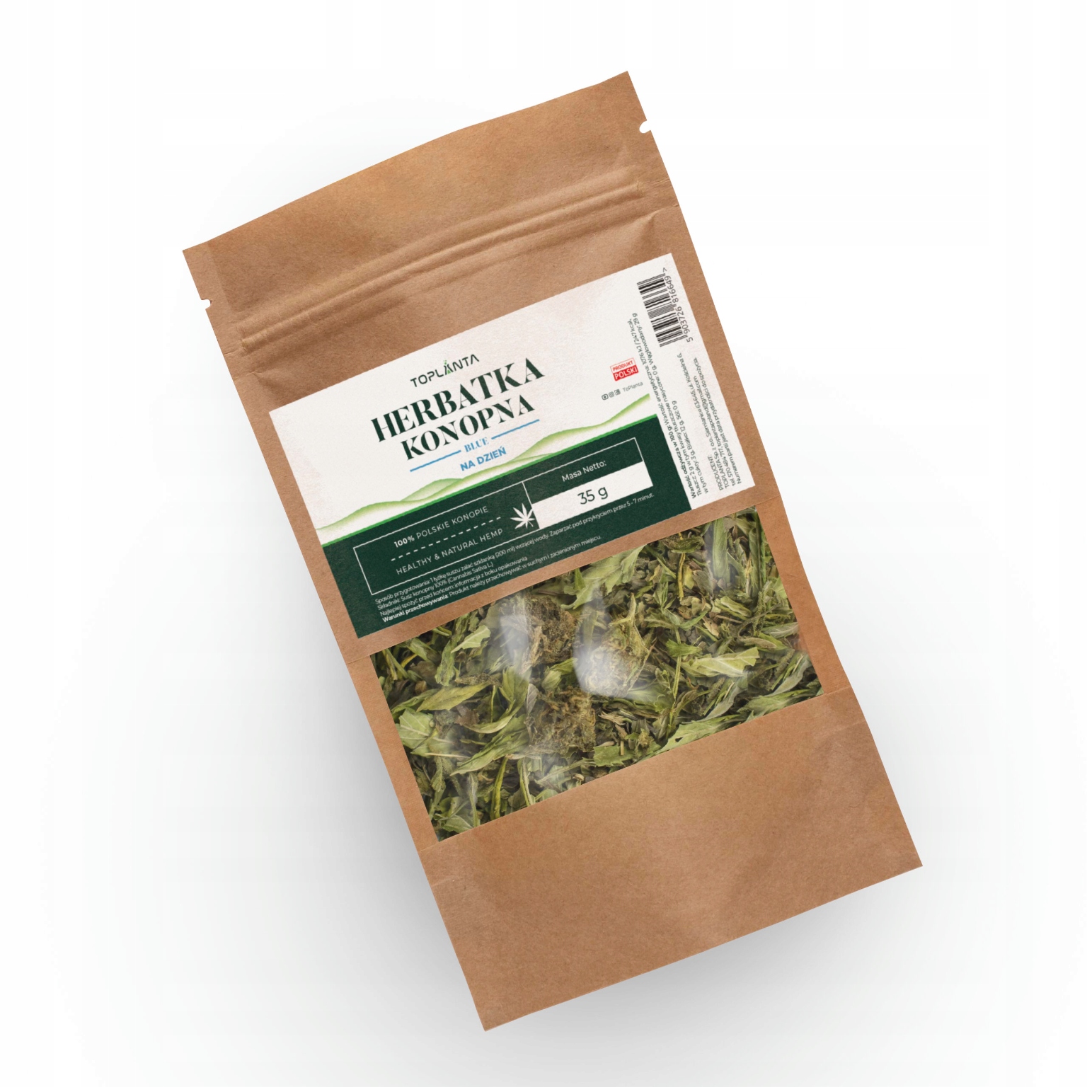 Konopný čaj 1 kg v balení Cbg s plnými květy Toplanta