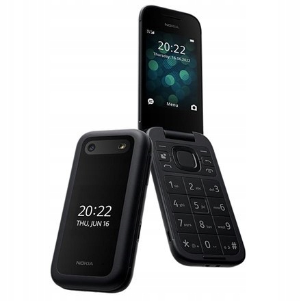 Nokia 2660 Flip Czarny 2,8" Tft Dual Sim Bluetooth 4.2 0,3 Mp