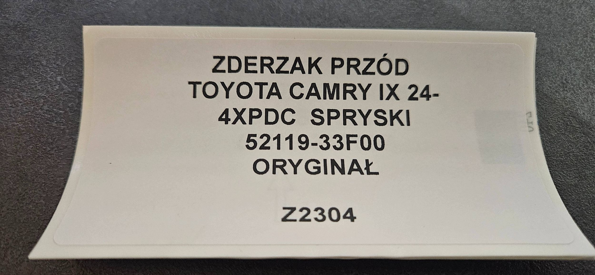 front bumper front Toyota Camry IX XV80 5211933F00