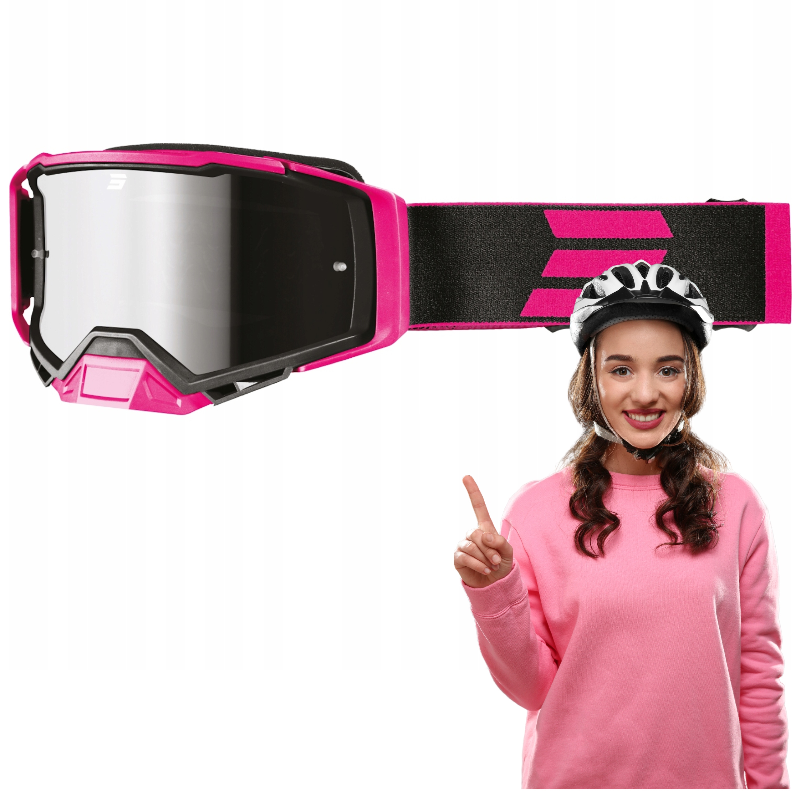 Cyklistické Okuliare Shot Core ružové matné