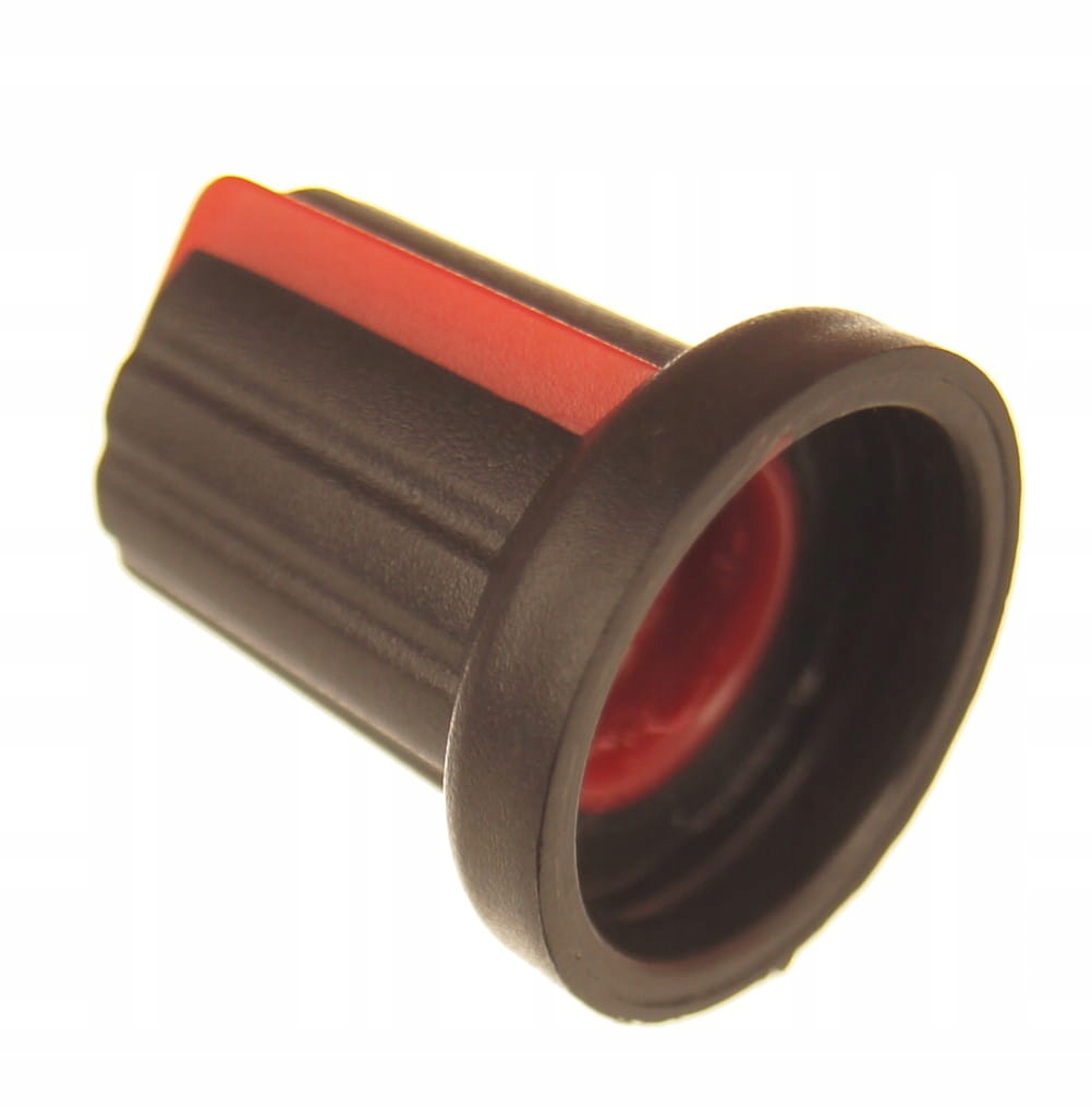 

Pokrętło na potencjometr 6x15x17 czarno-czerwone