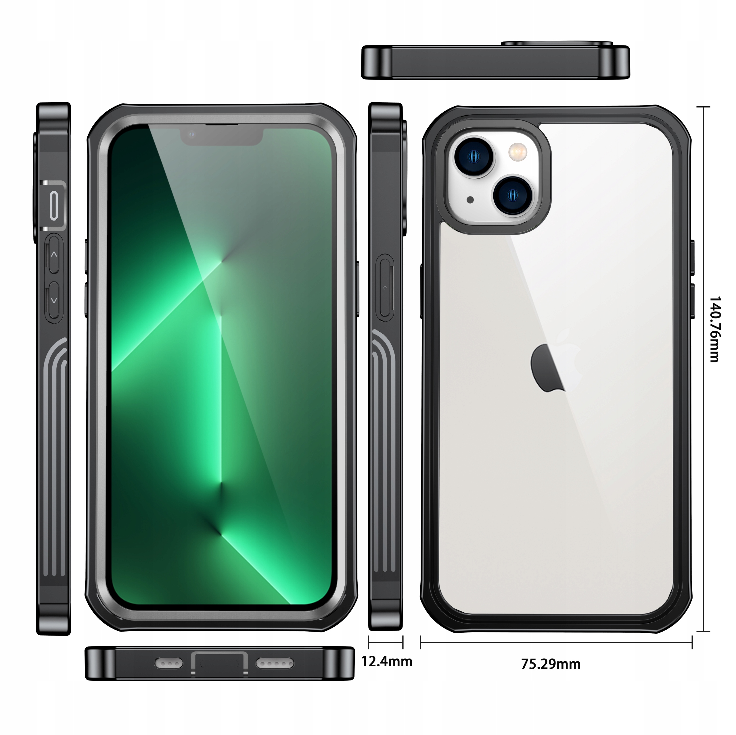 Exoguard Case Etui 360° Pancerne Wytrzymała Obudowa IPhone 13 Mini