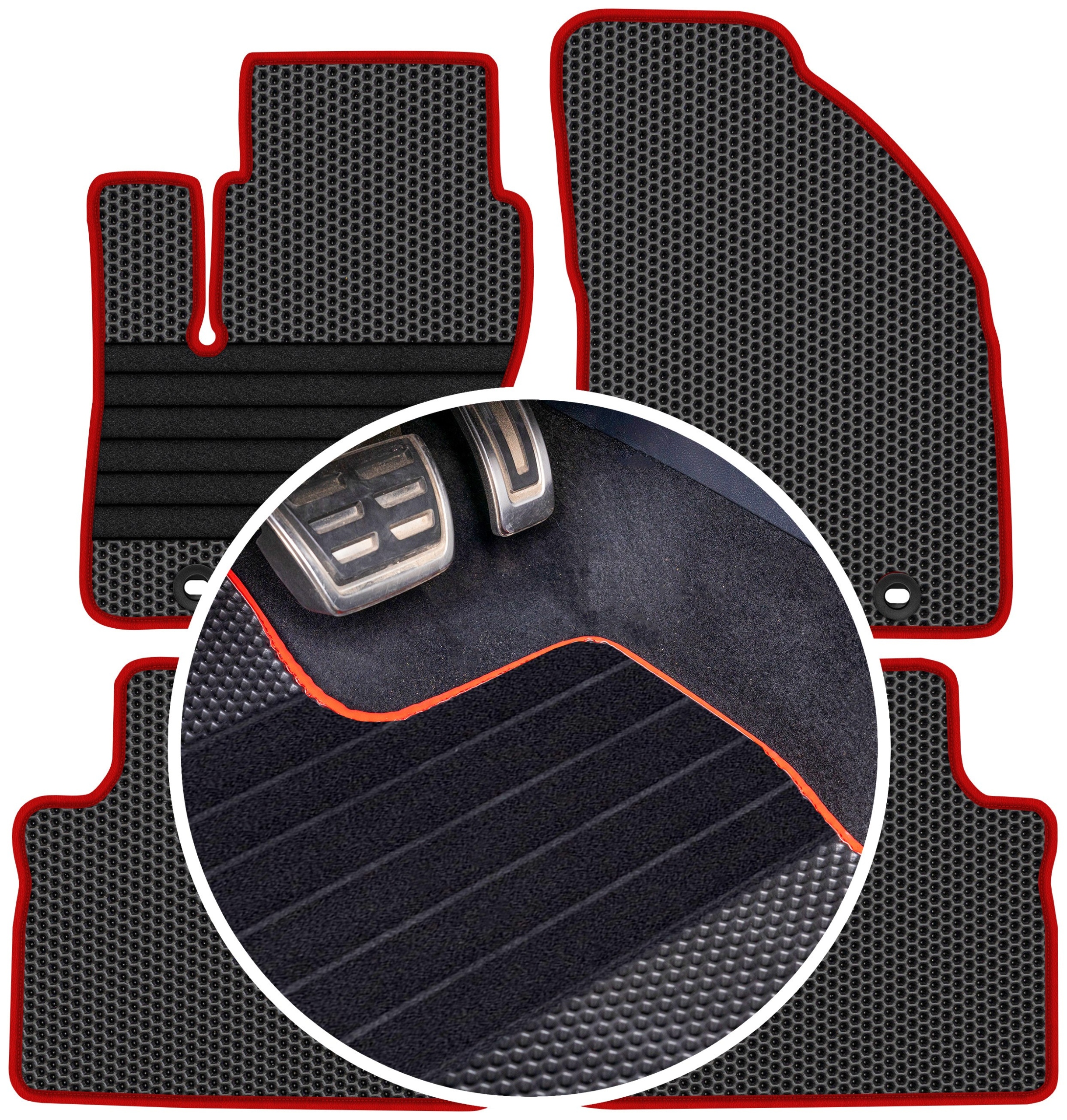 Ford C-Max I 2003-2010 Gumové rohože Eva Eternity Plastry Medu