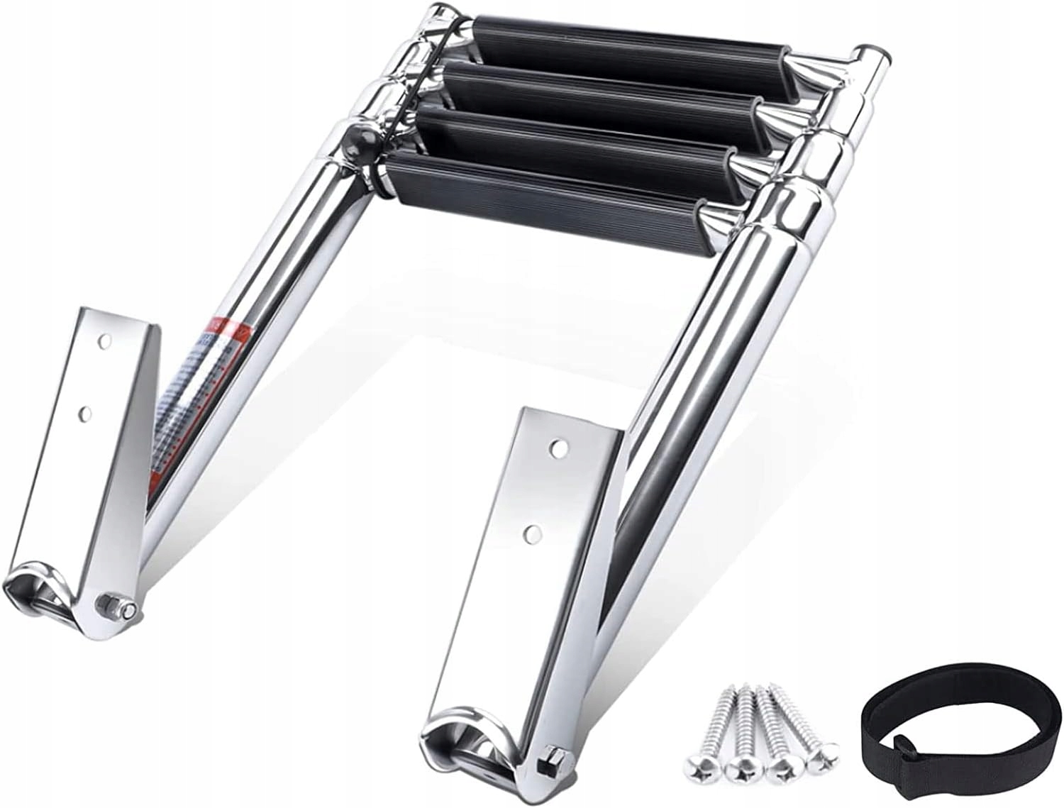 MiiR Žebřík z nerezové oceli 4 stupně skládací pro loď a bazén 116