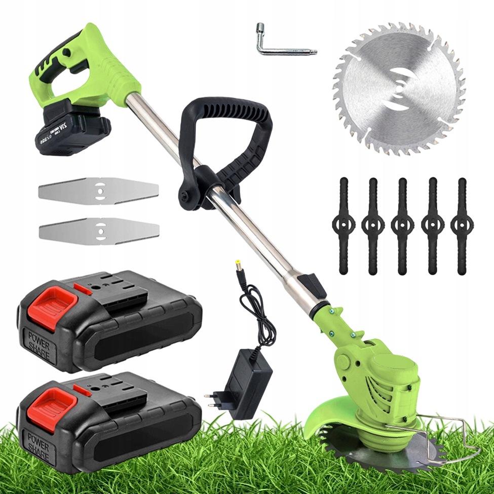 Sada Elektrická Sekačka Lehká 21V Kotouč 15 CM Otočná Řezací Hlava