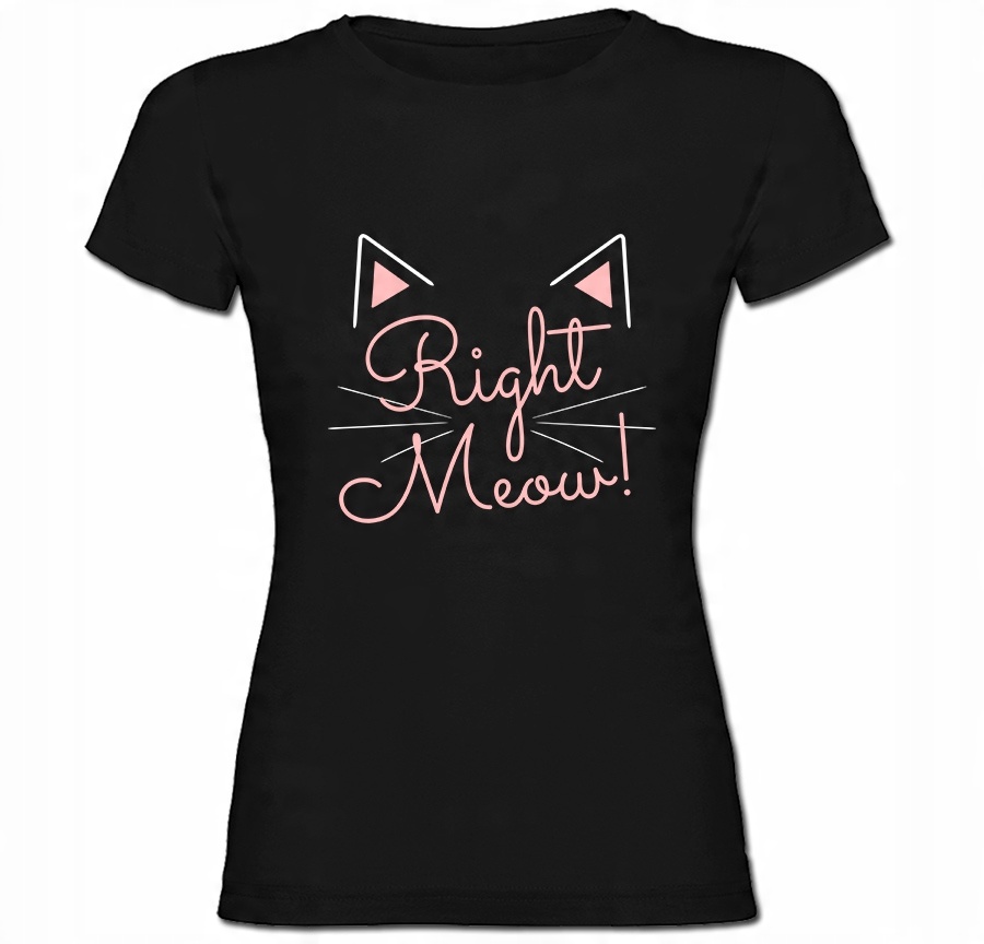 

Tshirt damski Right Meow Kot Kitten Cat XL