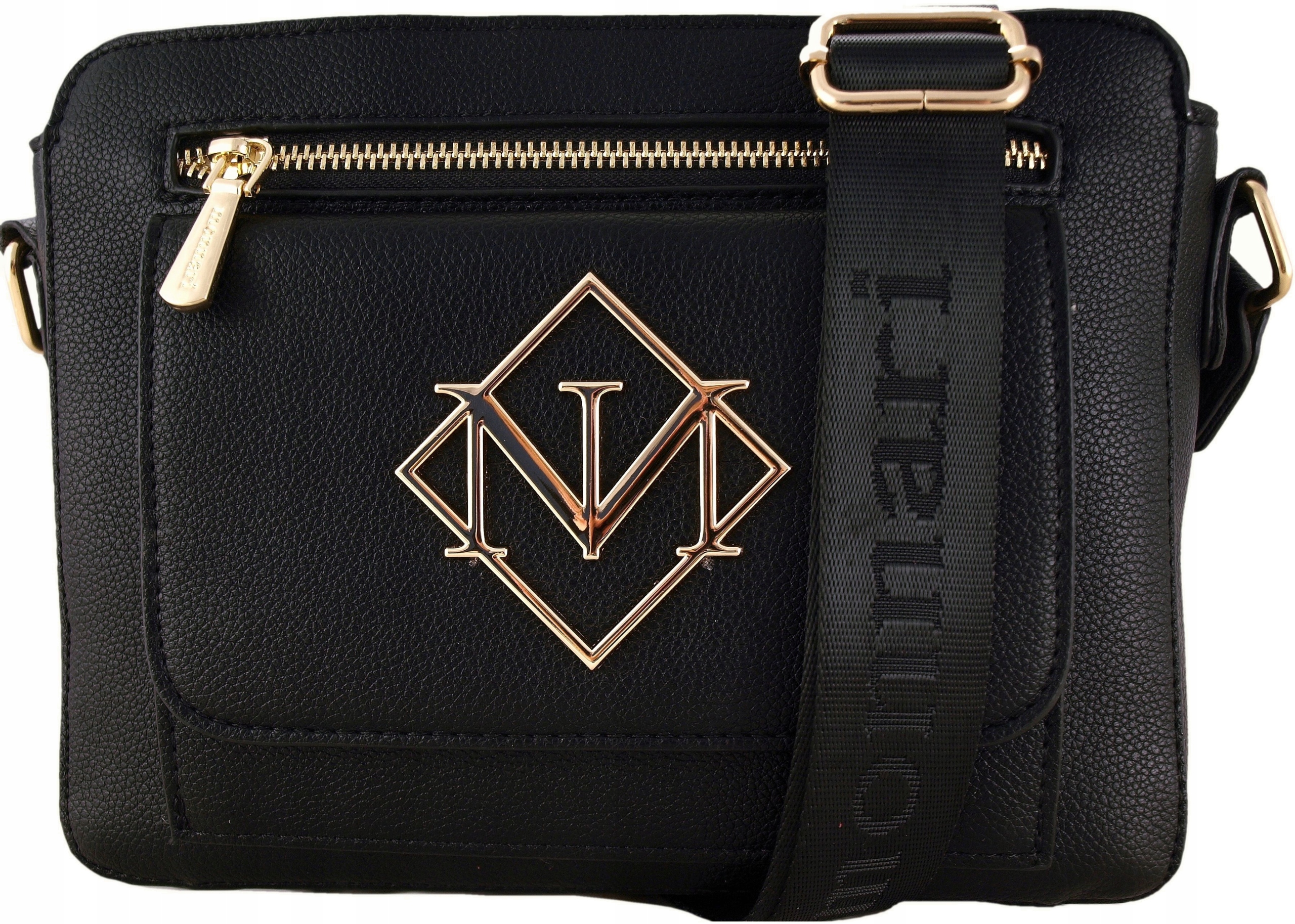 Monnari Torebka Damska Listonoszka Z kieszoną i biżuteryjnym logo