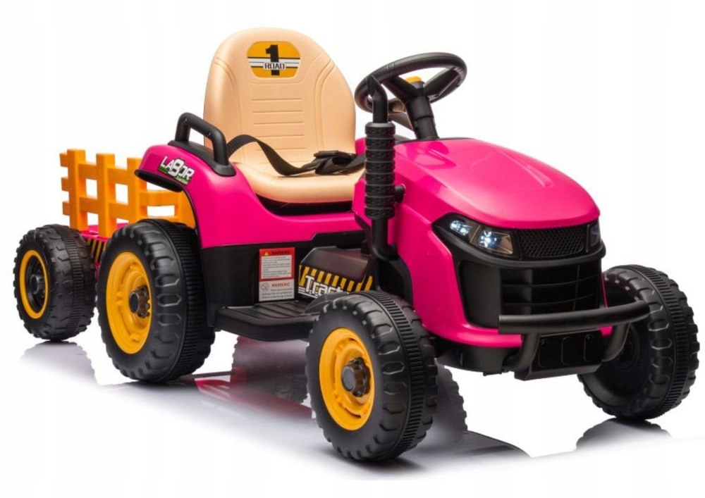 Traktor Na Akumulator BBH-030 Różowy Lean Cars