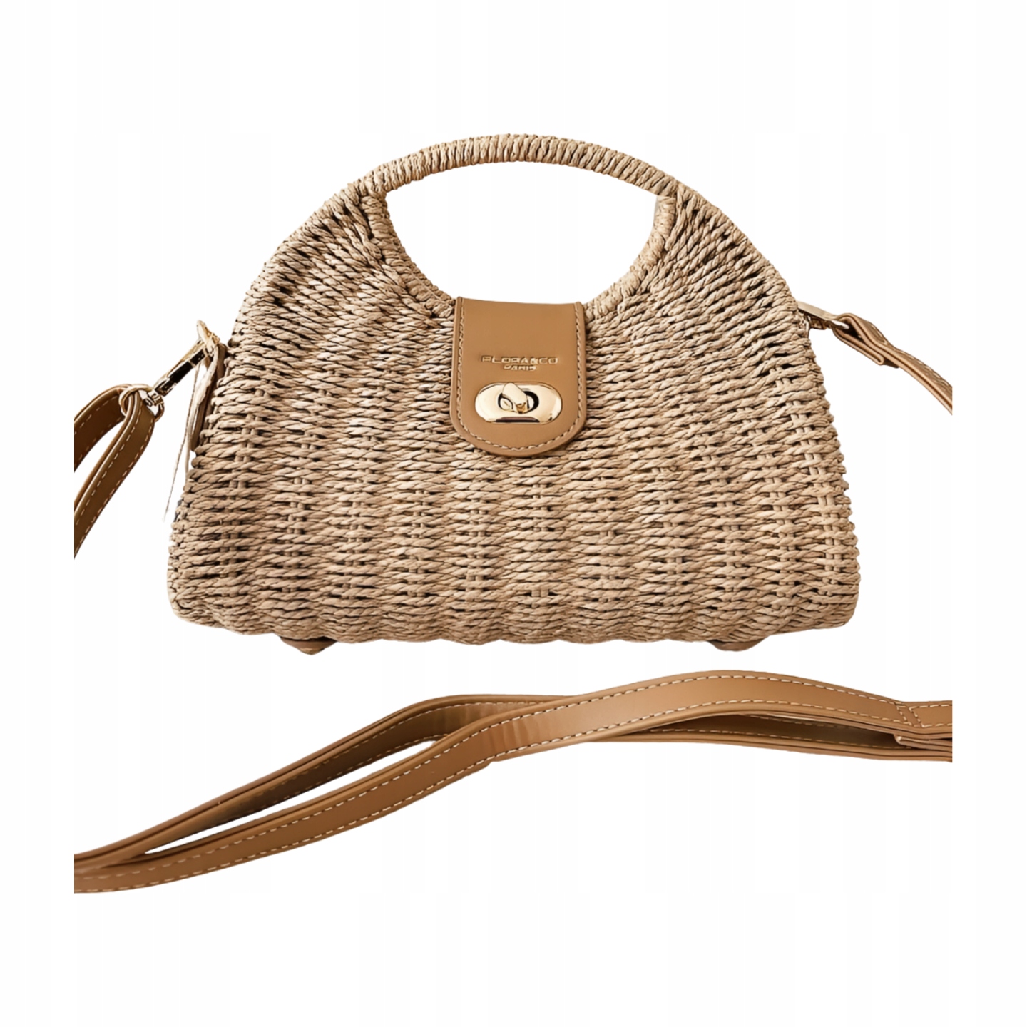 Flora&Co kabelka kufřík košík béžová s béžovou