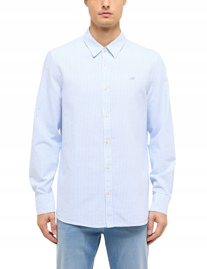 Mustang 1017535 12801 modrá pruhovaná košile vel. M model Edinburgh Kochland