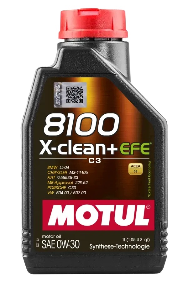 Olej Motul 8100 X-clean Efe 0W30 1L C3 Bmw LL-04 504 00 507 00