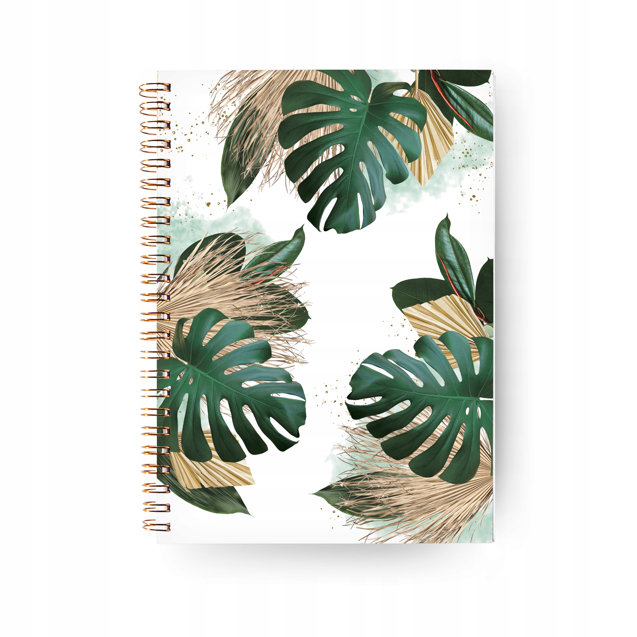 

Notatnik w kropki a5 Planer Liście Spirala