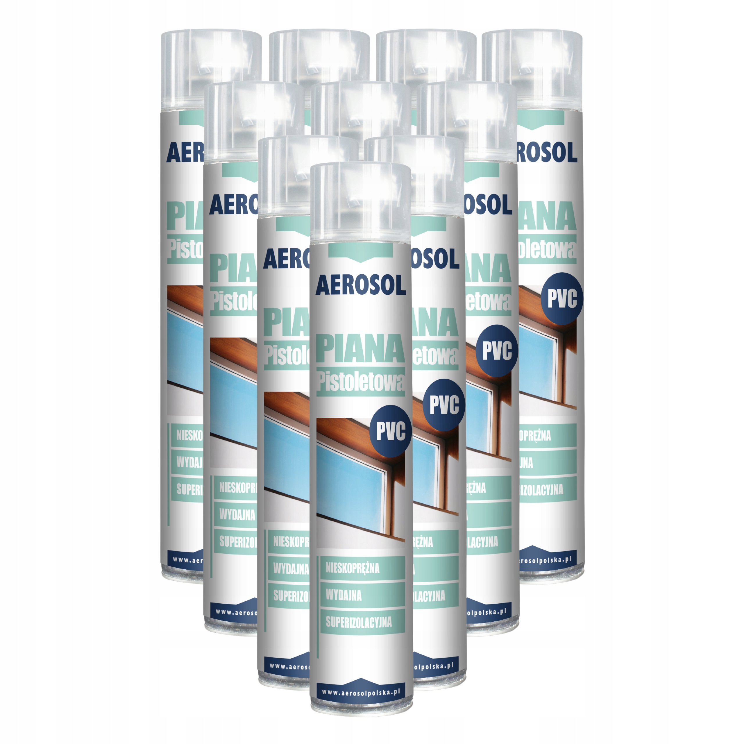 10 X Univerzální Pěna Pro Vyplnění Mezer V Montáži Oken Parapetu