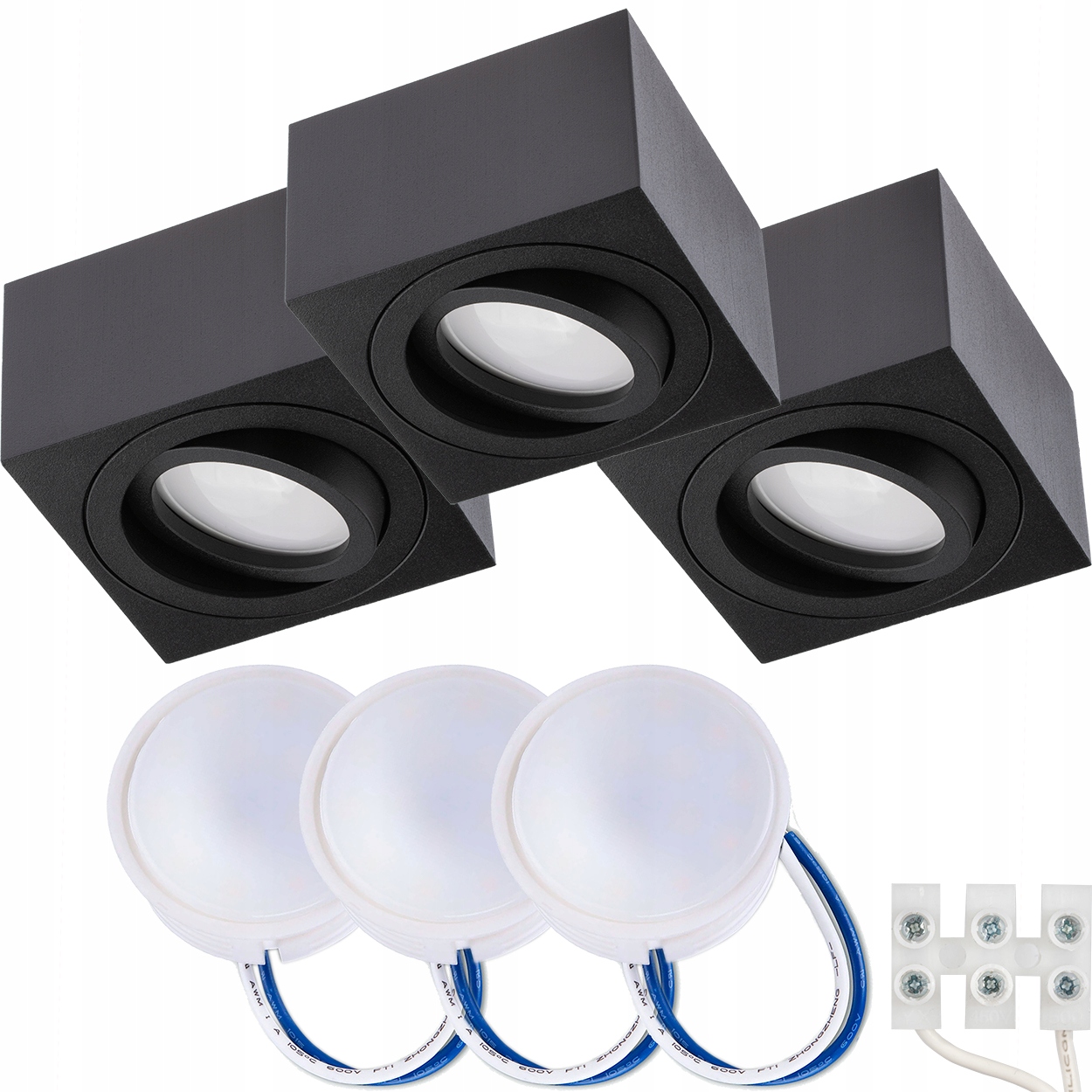 

3x Oprawa Natynkowa Halogenowa Tuba Led Led 7W