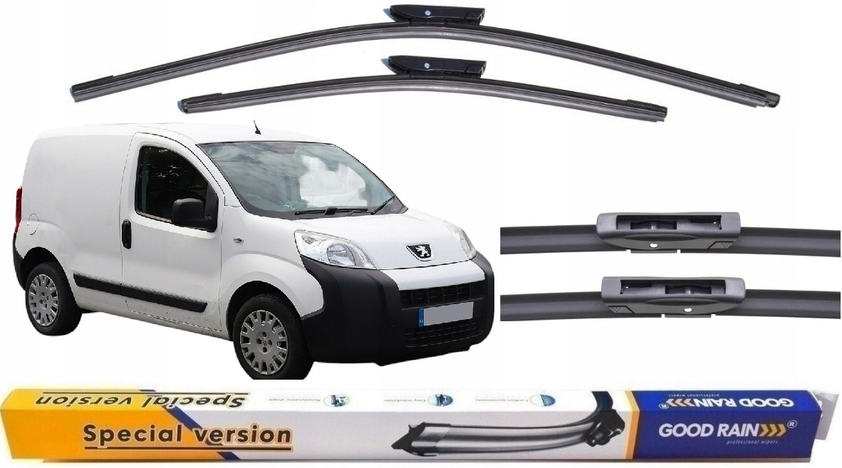2x Wycieraczki Przód Komplet Citroen Nemo Fiat Fiorino Qubo Peugeot Bipper