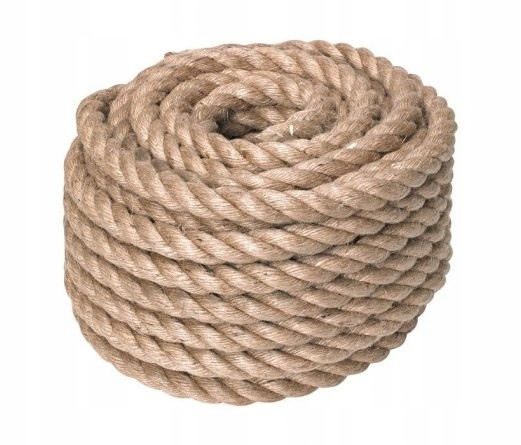 jutový provázek 15 m, šňůra 16 mm, vydrží