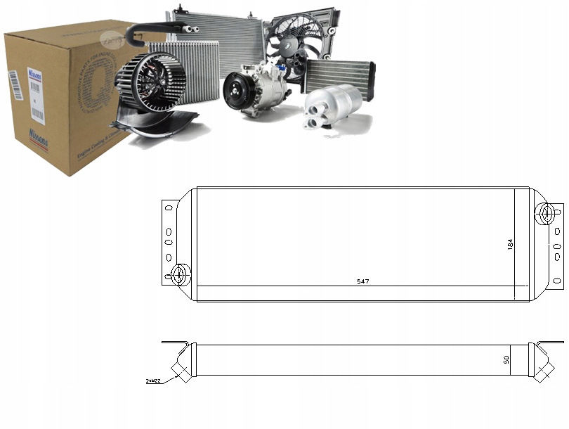 NISSENS CHŁODNICA OLEJU