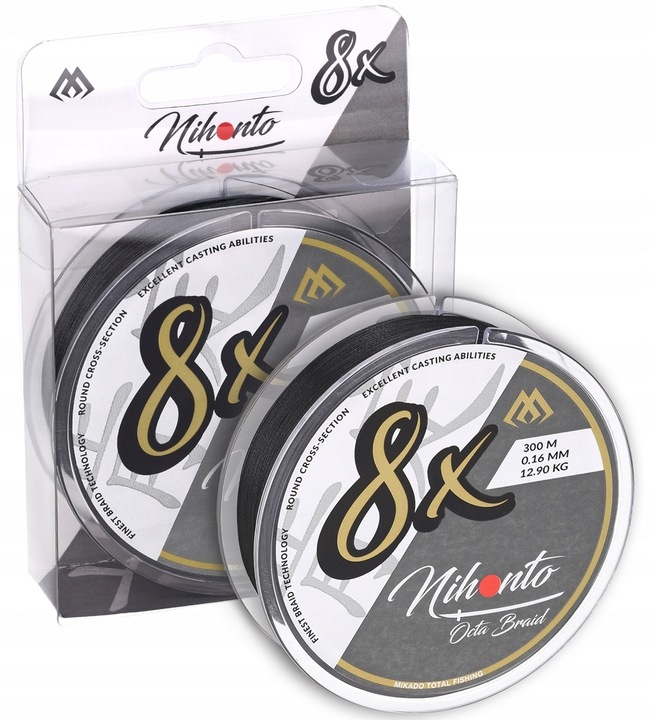PLECIONKA OCTA BRAID 0,12mm 300m BLACK MIKADO
