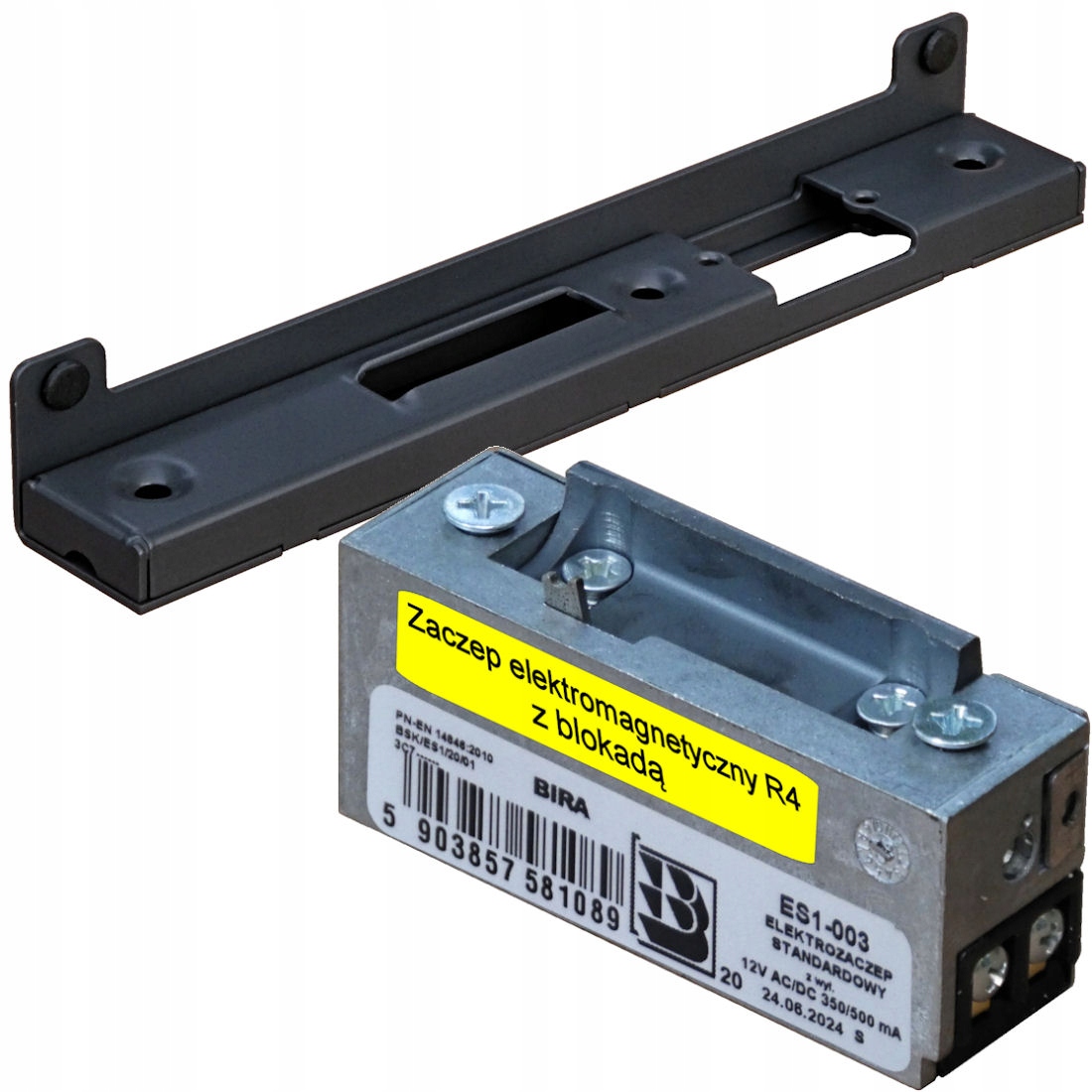 Kaseta elektrozaczepu ze Wzmocnionym zderzakiem 18mm Antracyt elektrozacz