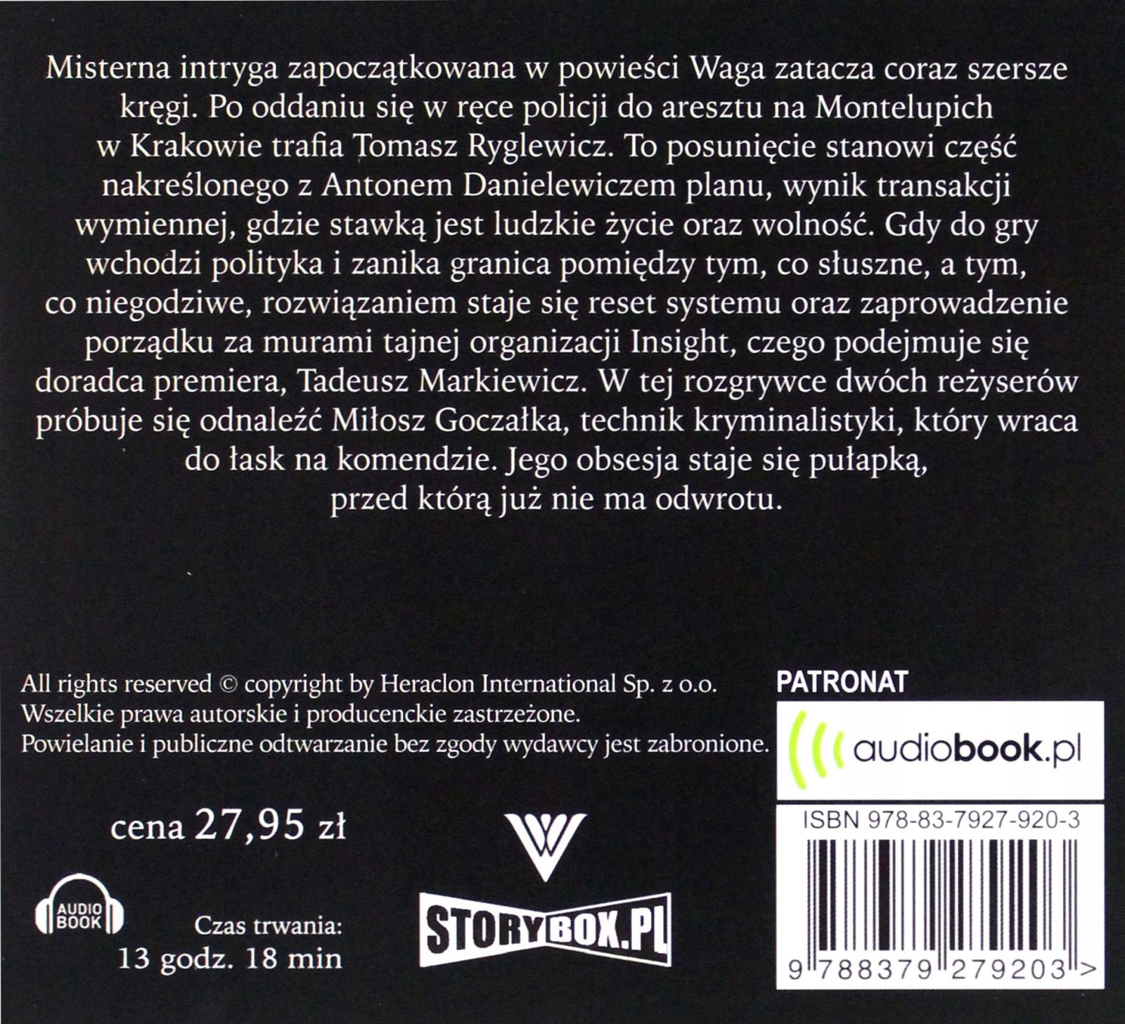 RESET - BARTŁOMIEJ BASIURA [AUDIOBOOK] Stan opakowania oryginalne