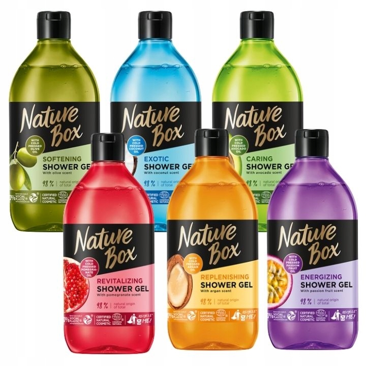 

Nature Box Żel Pod Prysznic Zestaw Mix 6 szt
