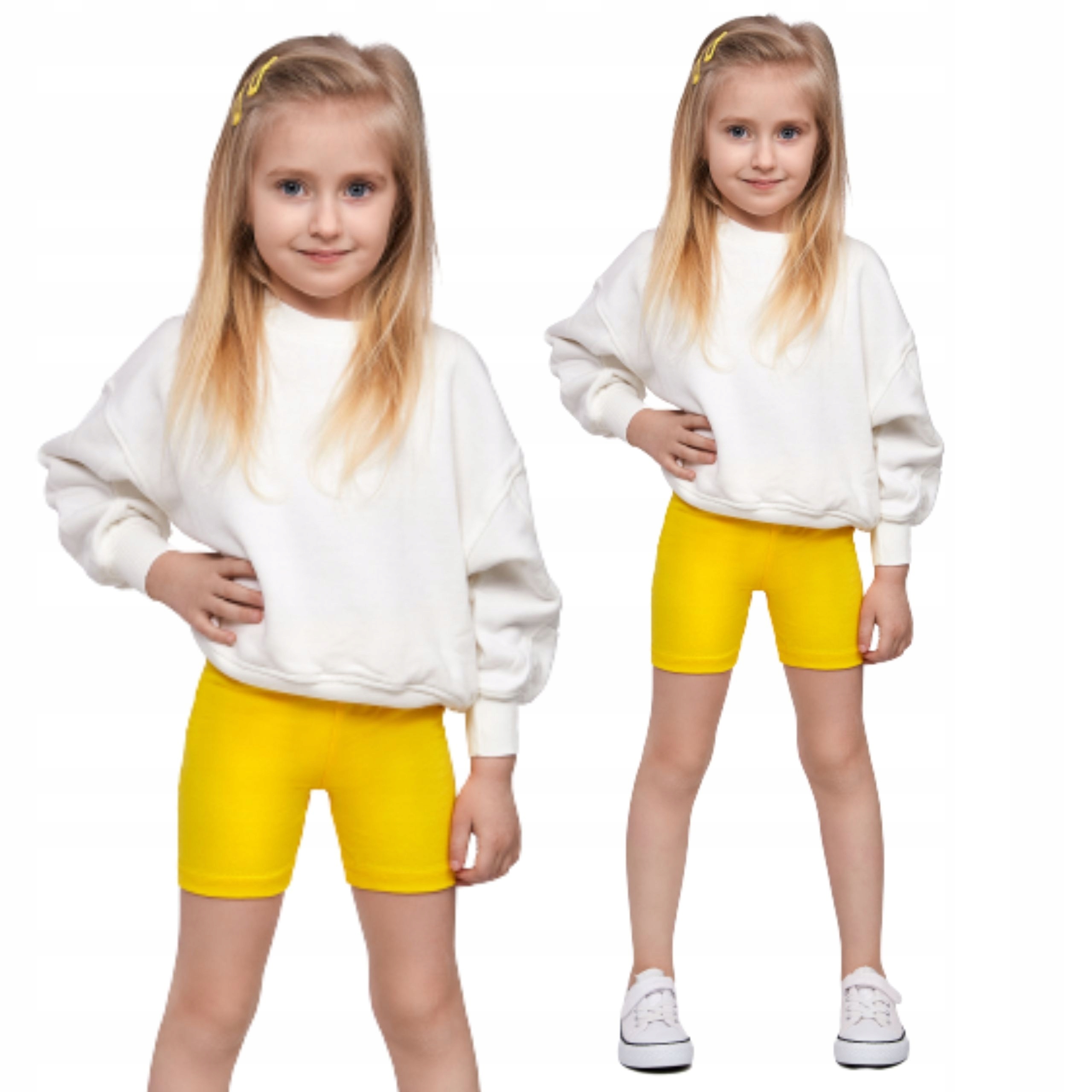

Dziecięce Legginsy 1/2 Getry Dziewczęce Żółte 104