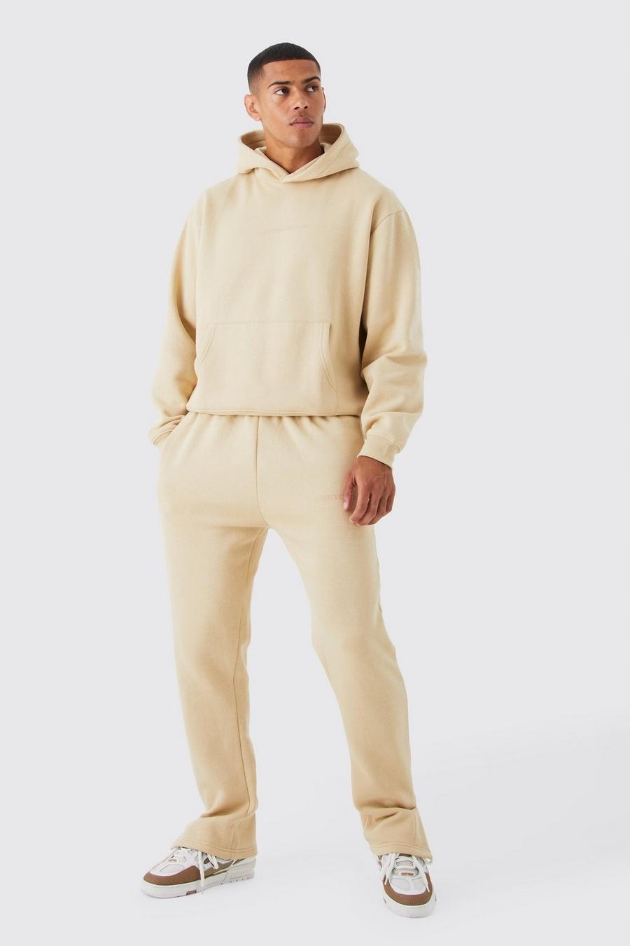 DC27301 Boohoo Pánský Teplákový Komplet Mikina S Kapucí Kalhoty S