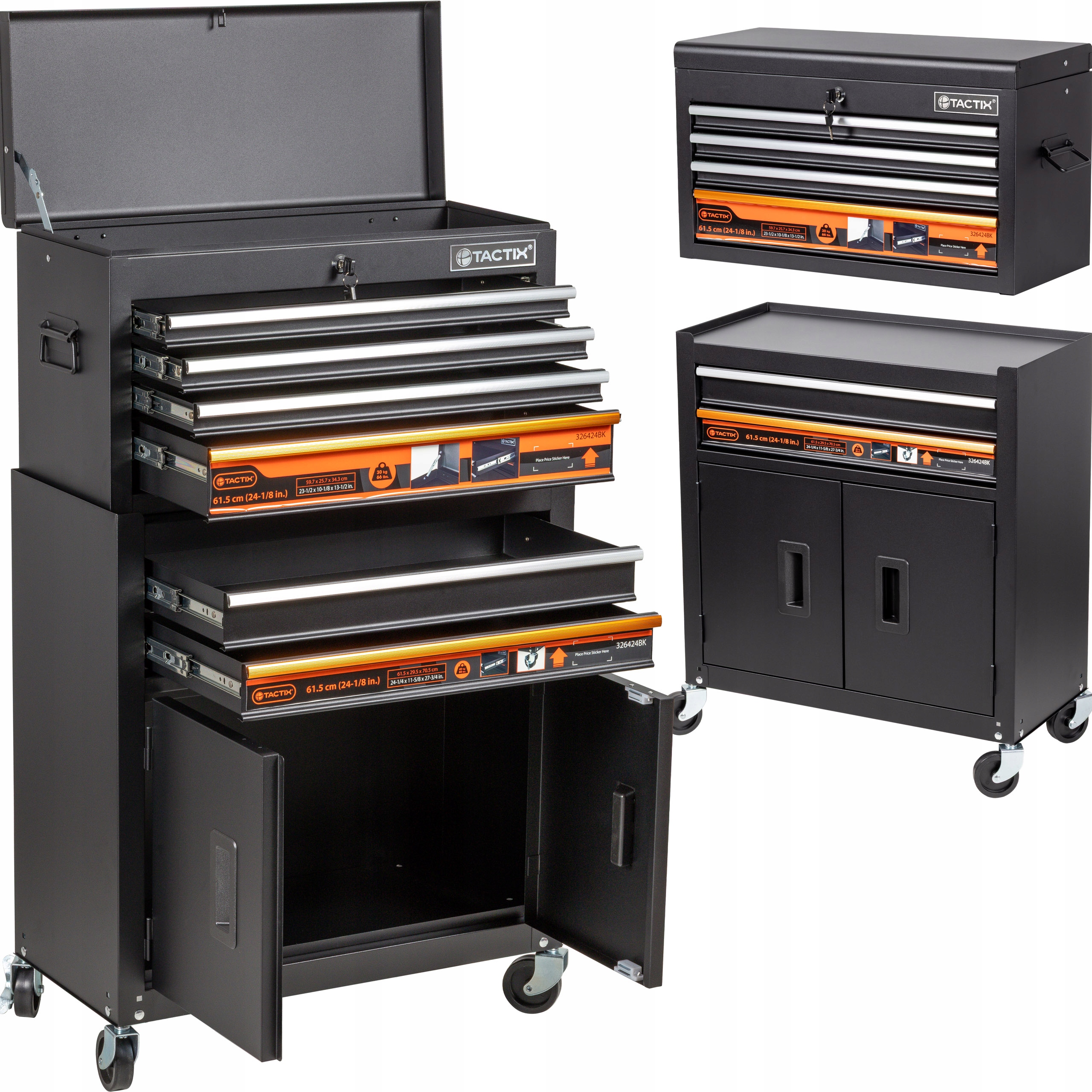 Profesionální dílenská skříňka na nářadí – pojízdný vozík do dílny Tactix