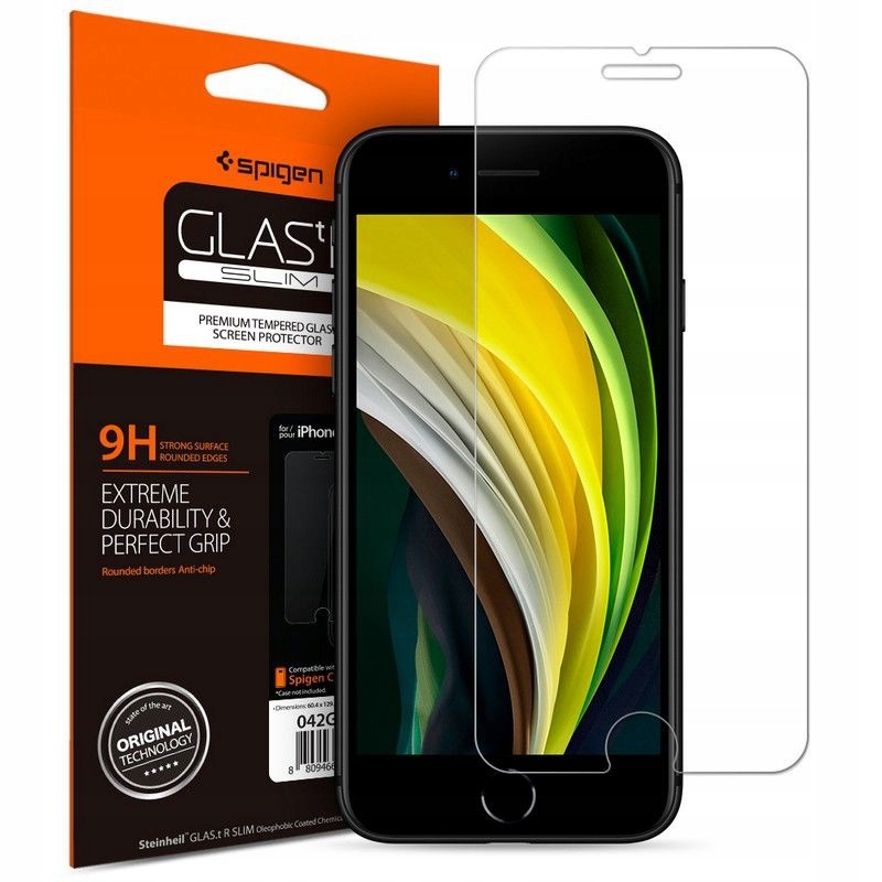 

Spigen Mocne Szkło hartowane 9H do iPhone Se 2020