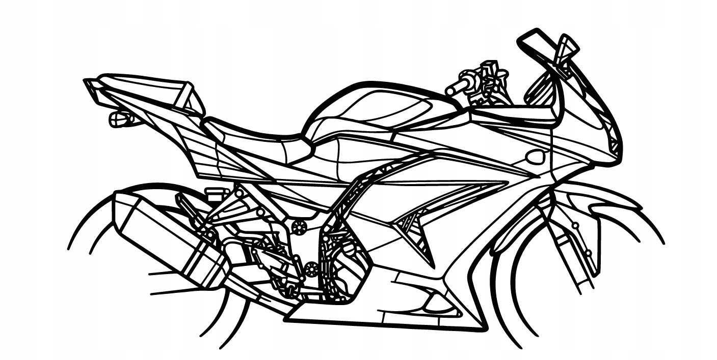 nástěnná dekorace Obraz Motocykl Kawasaki Ninja 250R 2008