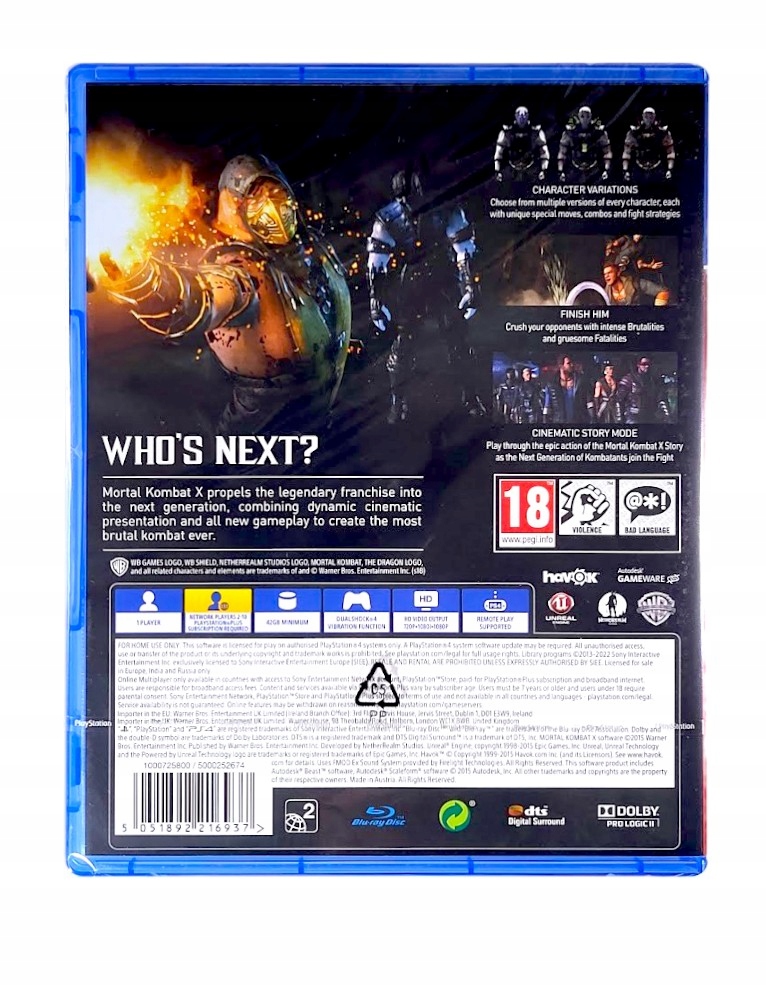 Mortal Kombat X / PS4 / PS5 / игра на CD / Subtitles / New #2