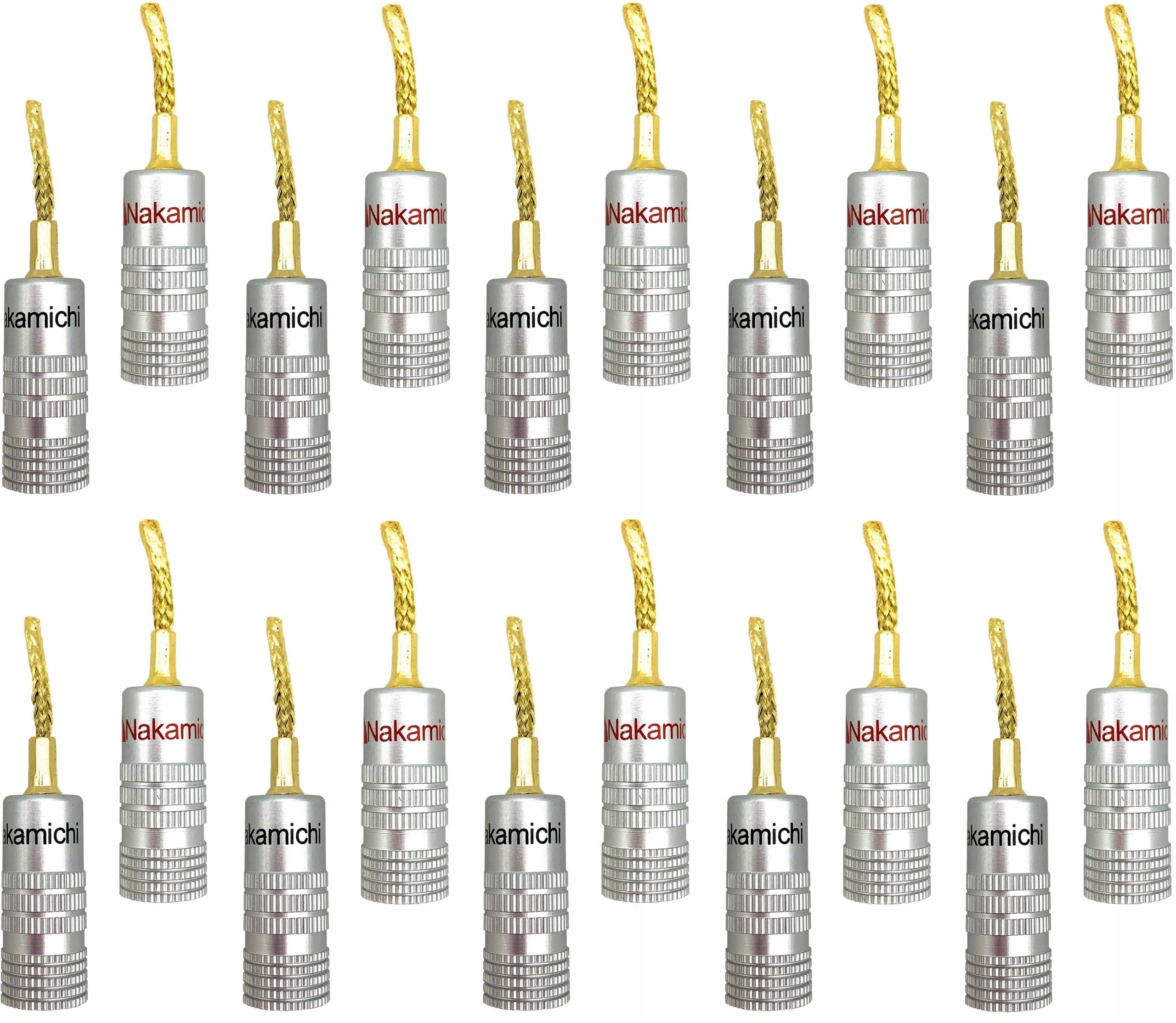 Špendlíkové Konektory Pletený Kabel Nakamichi 20 Ks