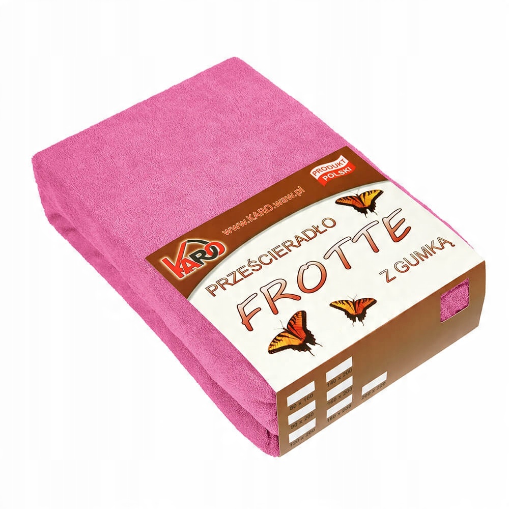 

Prześcieradło frotte z gumką 200x220 amarantowe