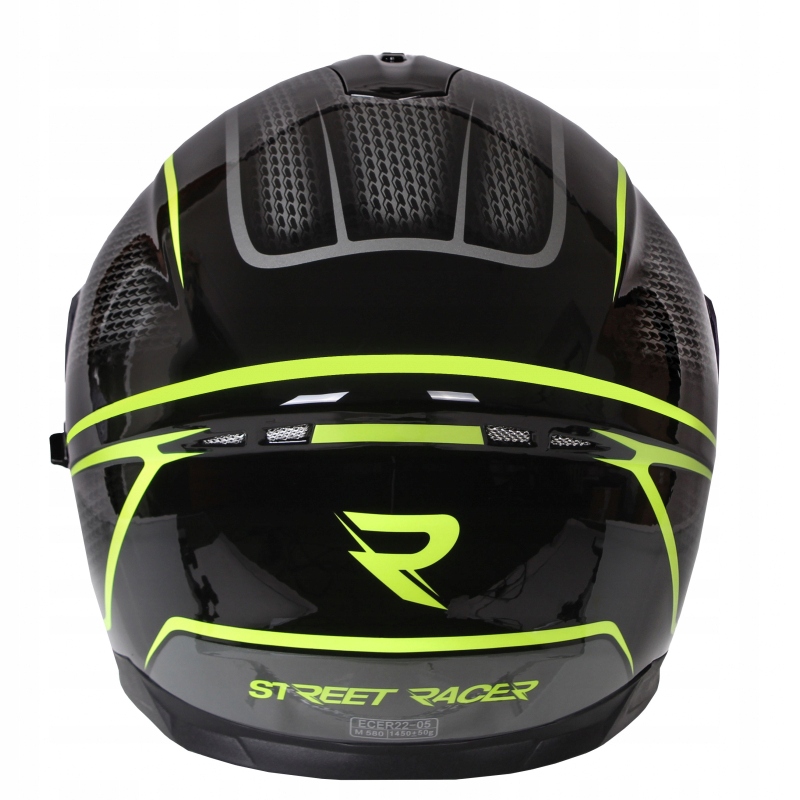 Street Racer Magna czarno-żółty integralny kask motocyklowy Rozmiar: XS Typ Integralne / Pełne