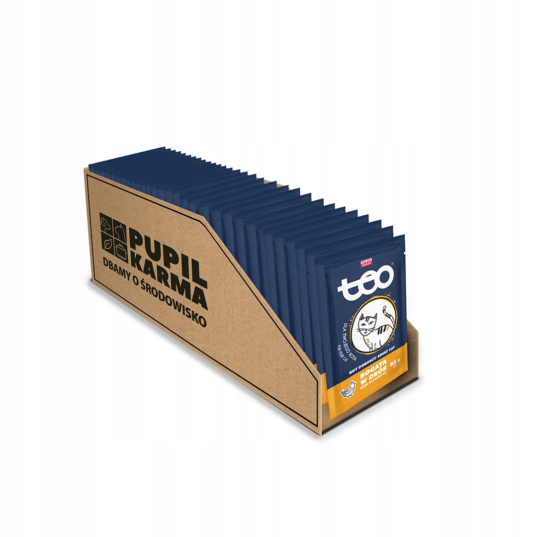 Levně Krmivo mokré pro kočky Teo kapsička bohatý na drůbež 28 x 85 g