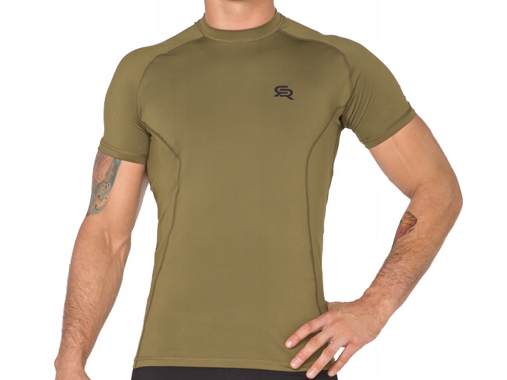 SZYBKOSCHNĄCA KOSZULKA TERMOAKTYWNA KHAKI WOJSKOWA