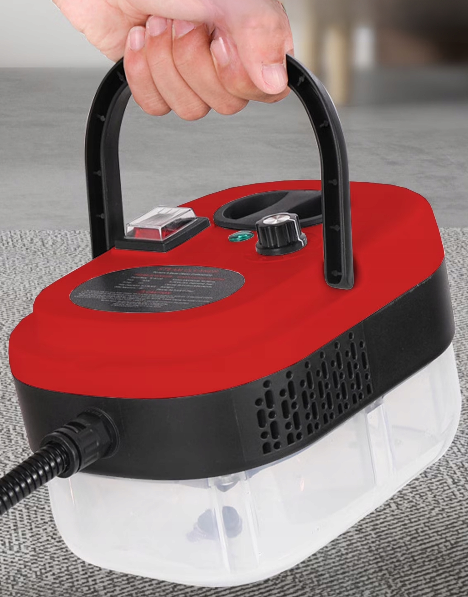 Myjka parowa z końcówkami RegMag 2500 W 1.2 l – Praktyczna konstrukcja i akcesoria