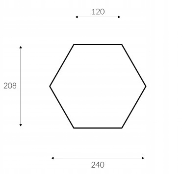 PANELE ŚCIENNE DREWNO BEZ SĘKÓW HEKSAGONY MIDI 3D Grubość 5 mm